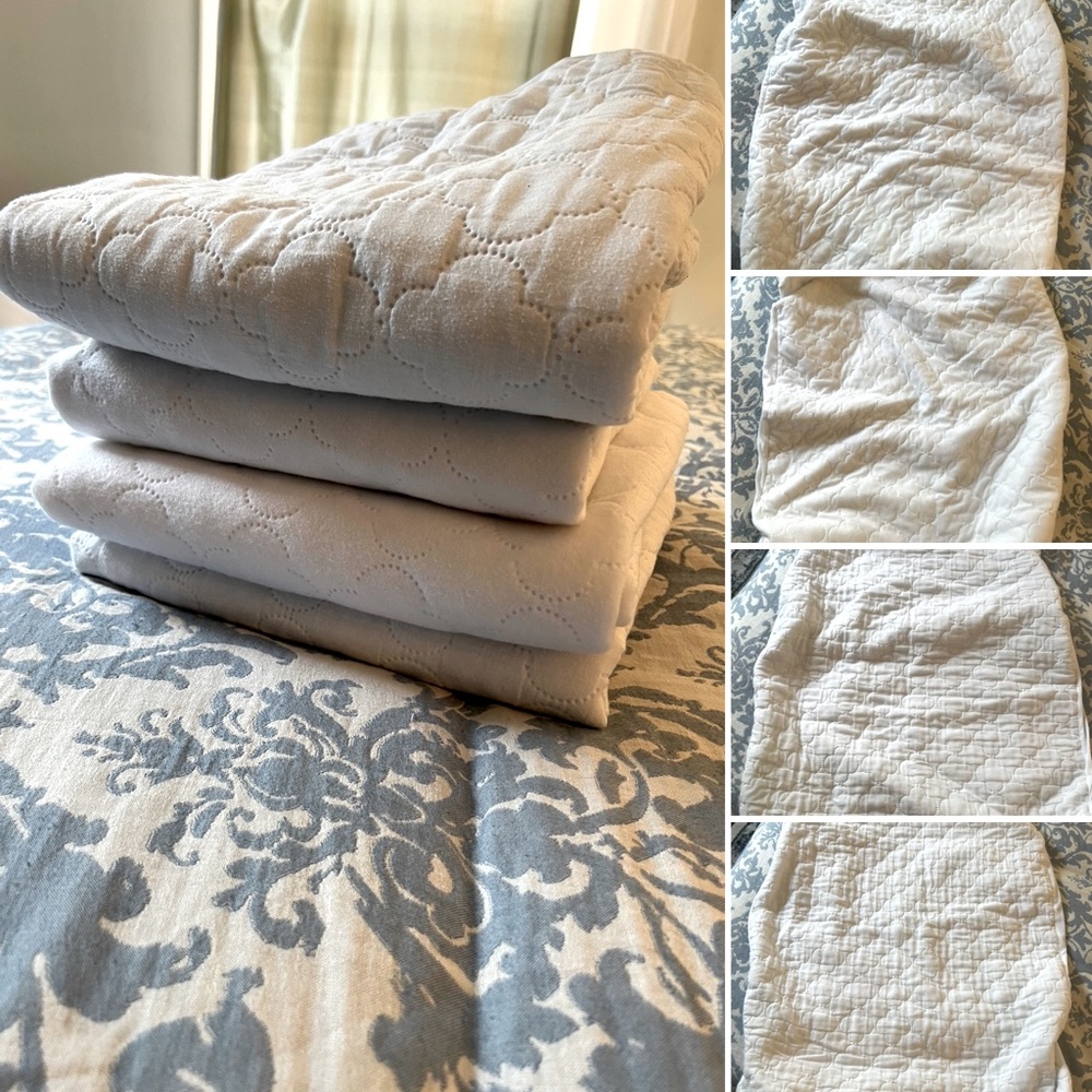 Four (4) Crib Mattress Protector Sheets